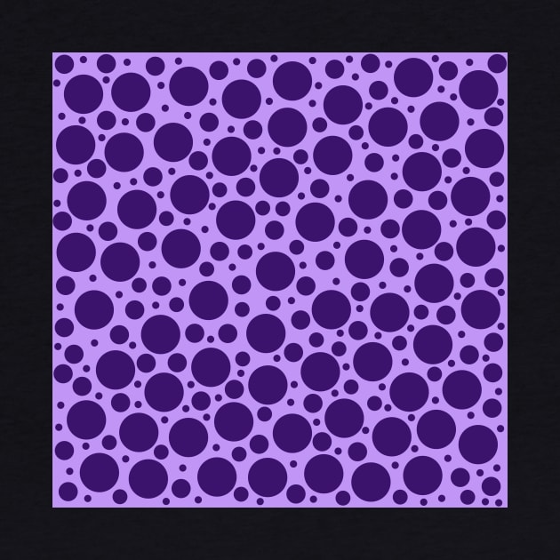 Random Polka Dots in Purples by Whoopsidoodle